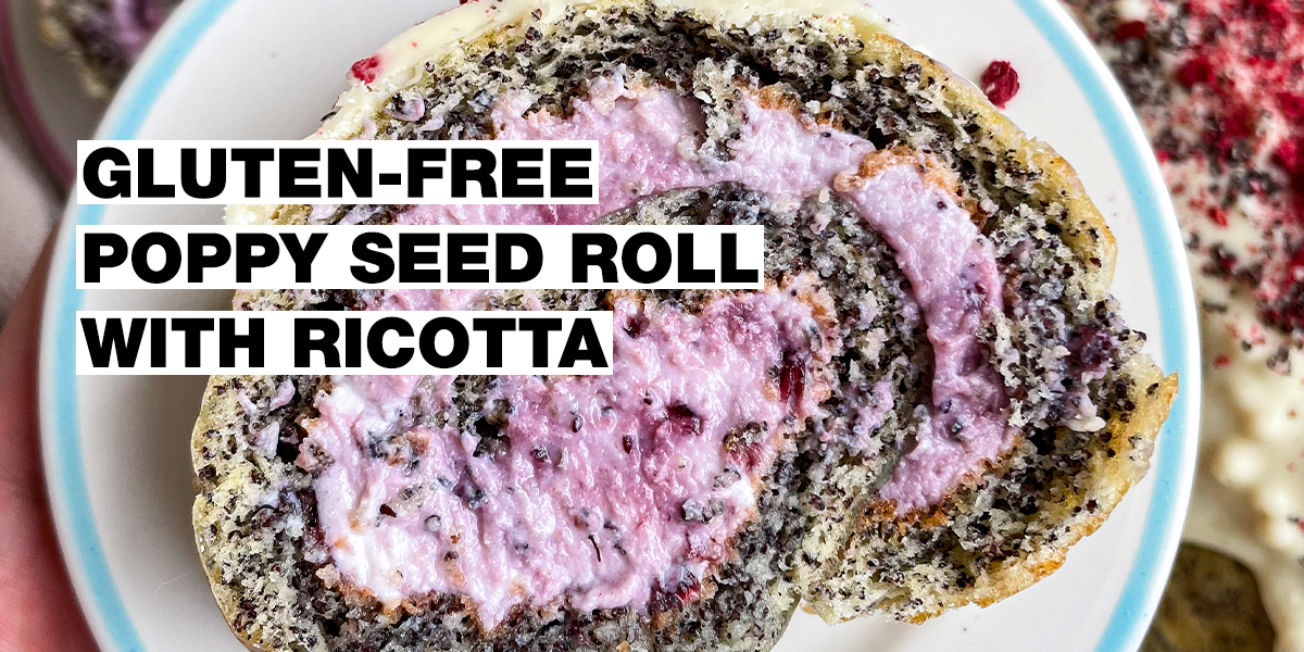 Baking for coeliacs: Gluten-free poppy seed roll with ricotta